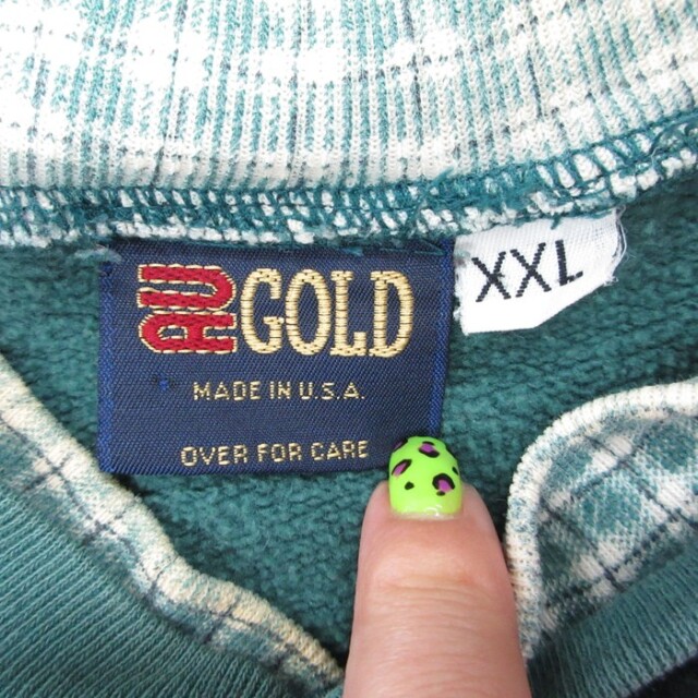 古着通販 XL☆古着 RU GOLD 長袖 スウェット メンズ 90年代 90s
