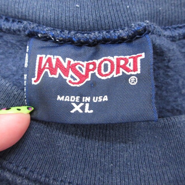 古着通販 XL☆古着 ジャンスポーツ JANSPORT 長袖 スウェット メンズ