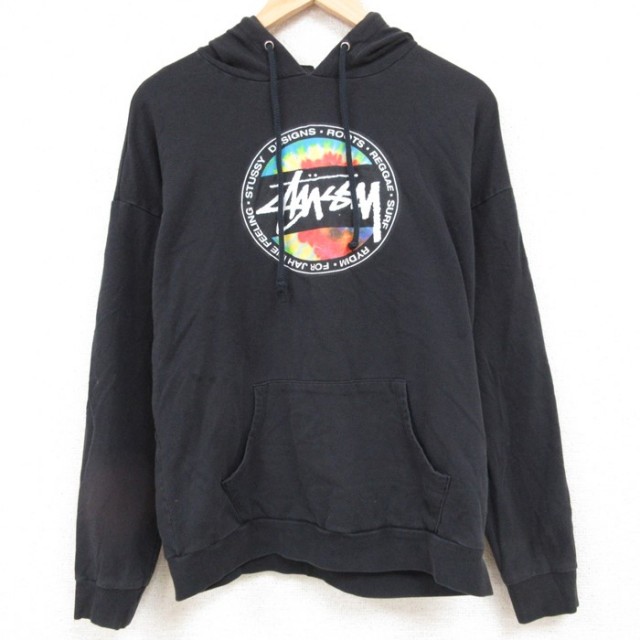 【新品】stussy スウェットパーカー　サイズM ブラック