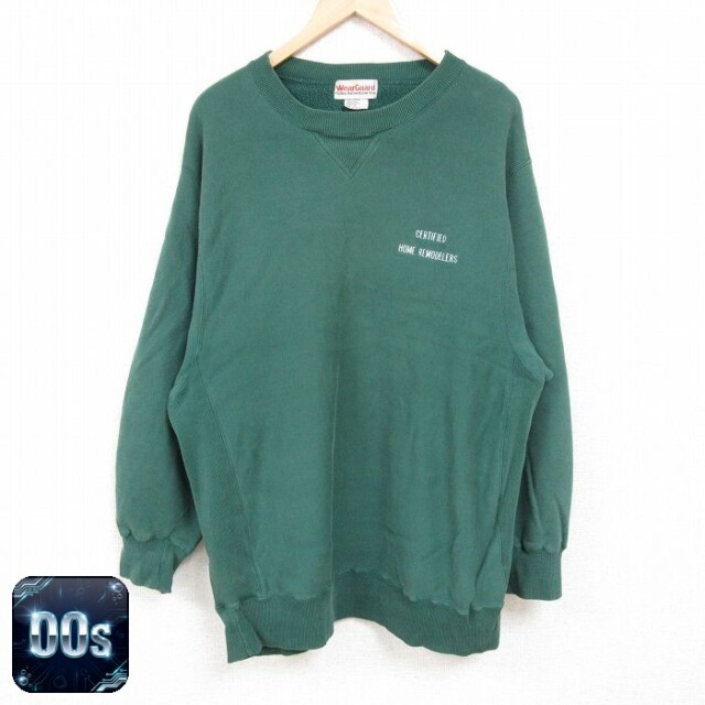 Wear Guard 00s 長袖スウェット CERTIFIED HOME REMODELERS グリーン メンズXL相当 | 古着