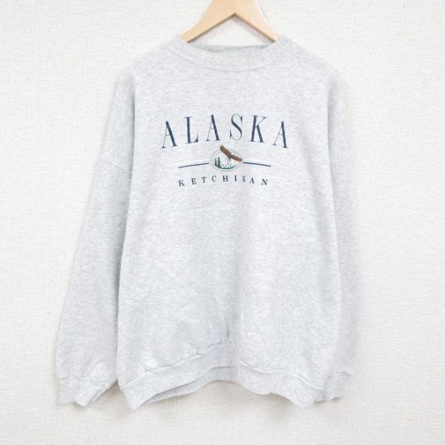 TULTEX 90s 長袖スウェット アラスカ グレー XL | 古着