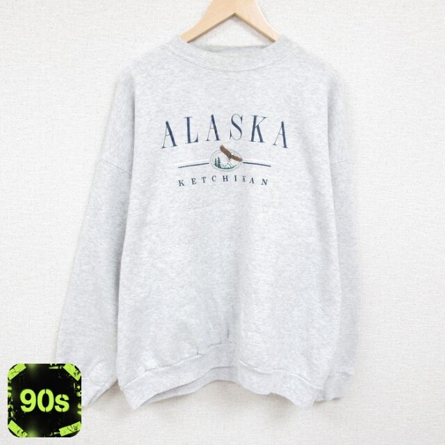 TULTEX 90s 長袖スウェット アラスカ グレー XL | 古着