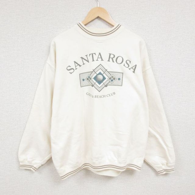 サンタローザ 90s 長袖スウェット 生成り XL | 古着