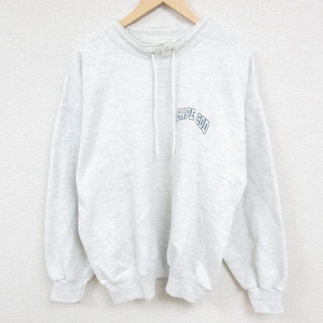 90s モックネックスウェット 霜降り グレー XL | 古着