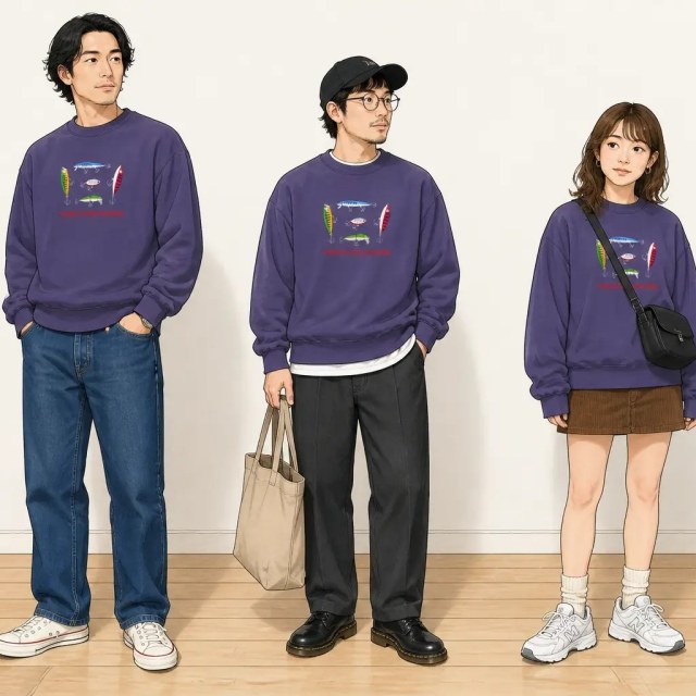 古着通販 XL☆古着 長袖 スウェット メンズ 00年代 00s 釣り ルアー
