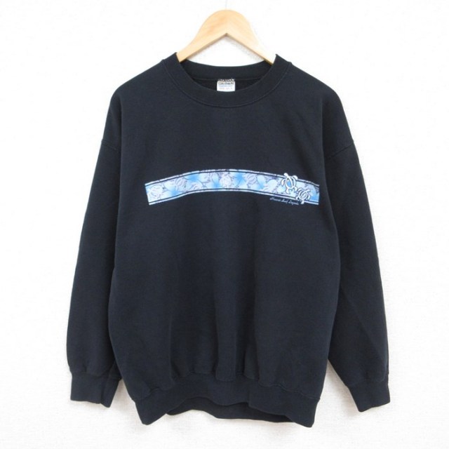 00s 長袖スウェット カメ ブラック XL | 古着