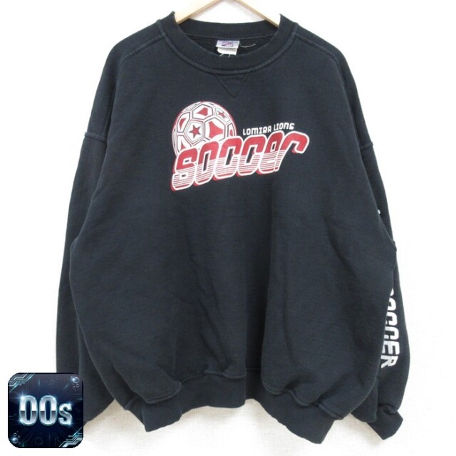 ジャージーズ 00s 長袖スウェット サッカー ブラック XL | 古着