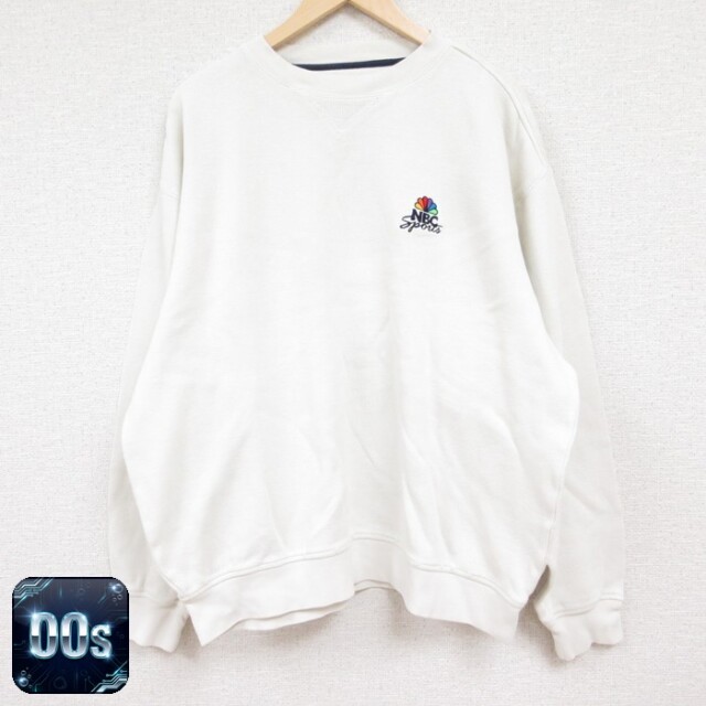 00s 長袖スウェット NBC刺繍 ホワイト XL | 古着
