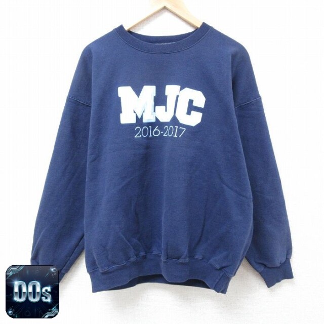 ヘインズ 00s 長袖スウェット MJC ネイビー XL | 古着