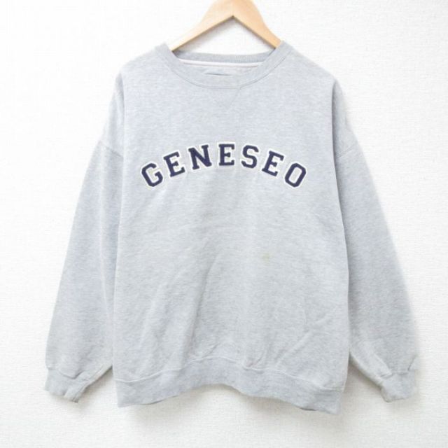 00s 長袖スウェット GENESEO グレー XL | 古着