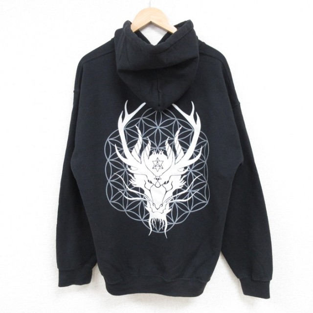 【50%OFF】SQUNTO 長袖スウェットパーカー ブラック L | 古着