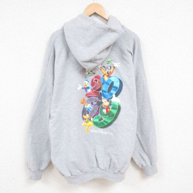 ミッキースウェットパーカー　ディズニー×Hanesコラボ ☆肩幅51cm☆【ディズニーワールド】Hanes ヘインズ Walt Disney