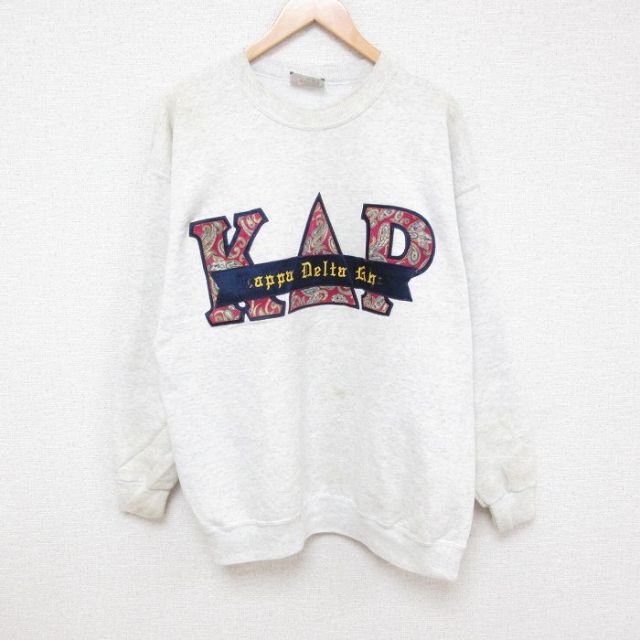 リー 90s 長袖スウェット ギリシャ文字 グレー XL | 古着