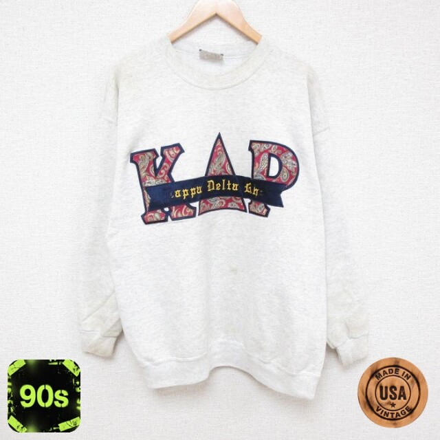 【50%OFF】リー 90s 長袖スウェット ギリシャ文字 グレー XL | 古着