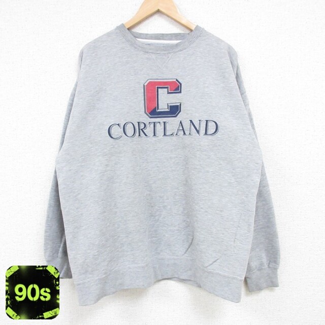 コートランド 90s 長袖スウェット 霜降り グレー XL | 古着