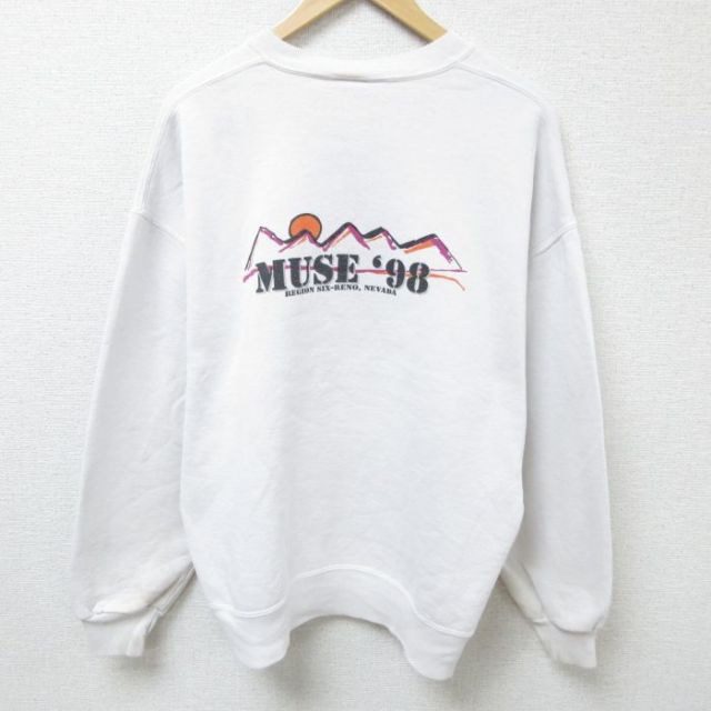 ジャージーズ 90s 長袖スウェット MUSE ホワイト XL | 古着
