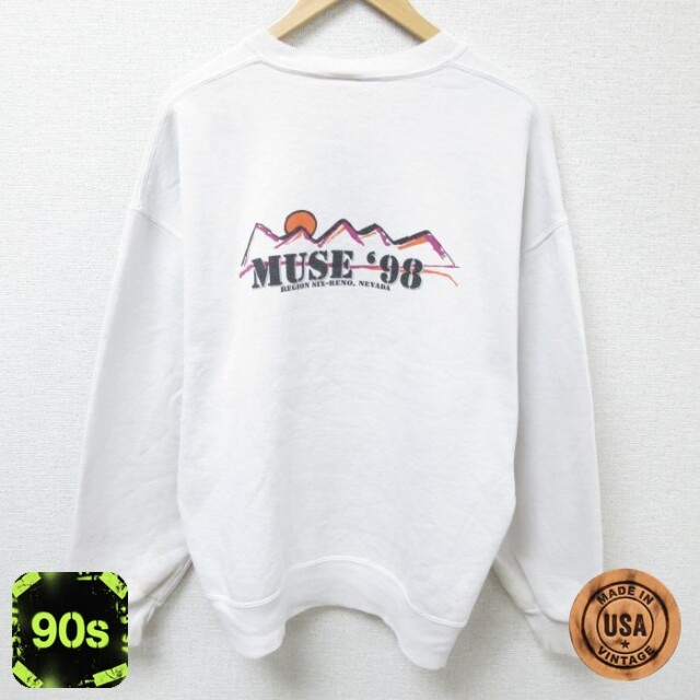 ジャージーズ 90s 長袖スウェット MUSE ホワイト XL | 古着