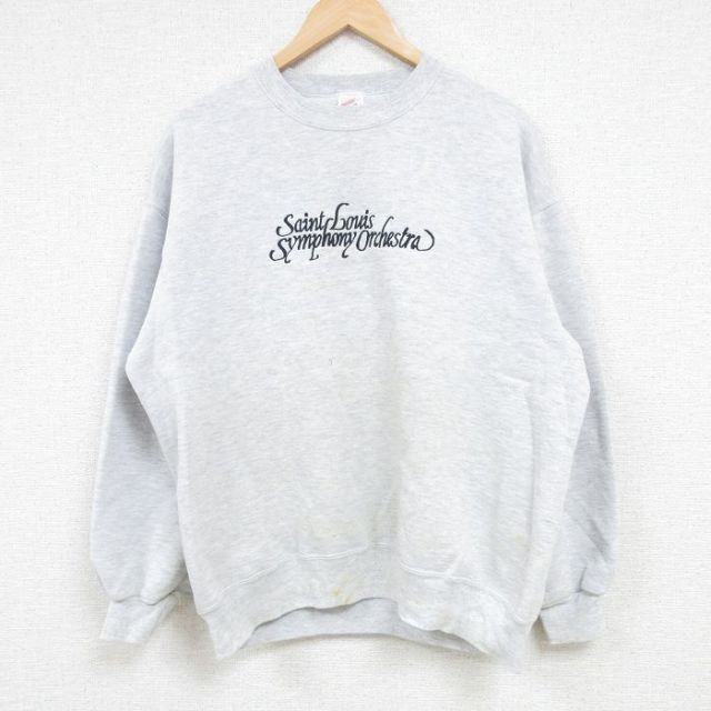 【50%OFF】ジャージーズ 90s 長袖スウェット セントルイス グレー L | 古着