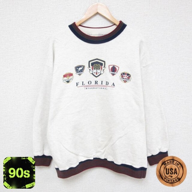 90s 長袖スウェット フロリダ グレー L | 古着