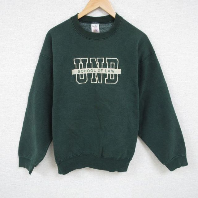 クルーネックスウェッ古着 Fruits of the loom 【ブリーチ加工】