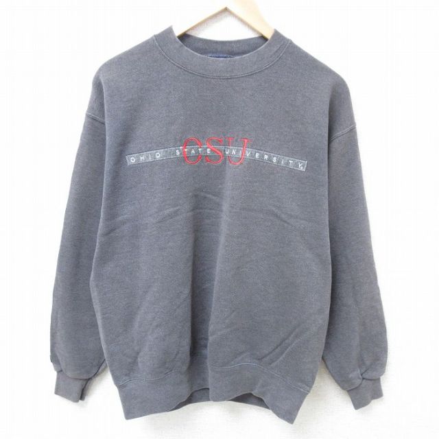 オハイオステイト スウェットシャツ グレーM OHIO UNIVERSITY