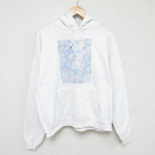 【50%OFF】ヘインズ 00s 長袖パーカー ホワイト L | 古着