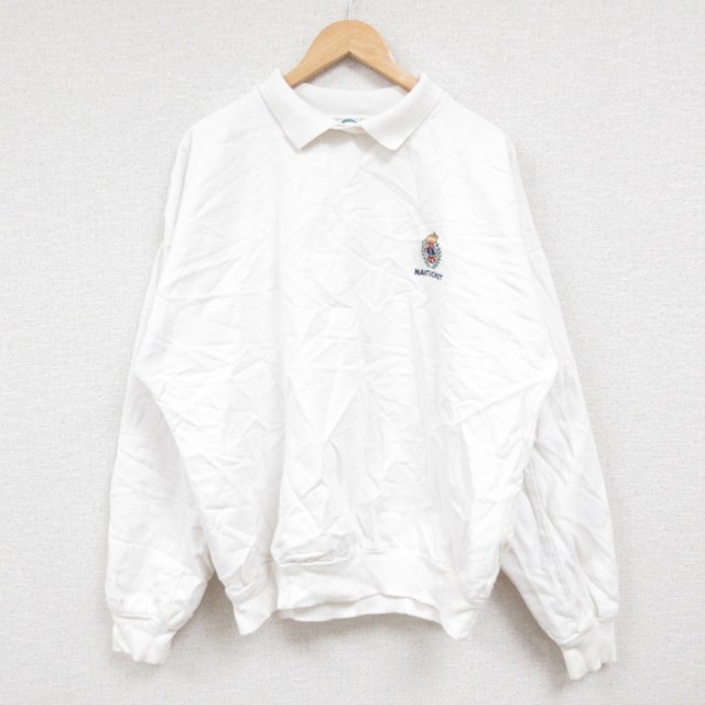 【50%OFF】WEK 90s 長袖スウェット NANTUCKET ホワイト XL | 古着