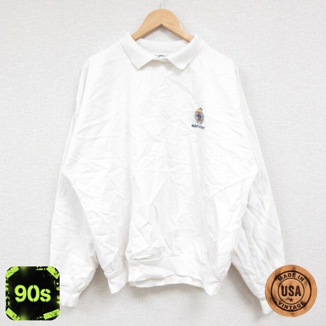 WEK 90s 長袖スウェット NANTUCKET ホワイト XL | 古着