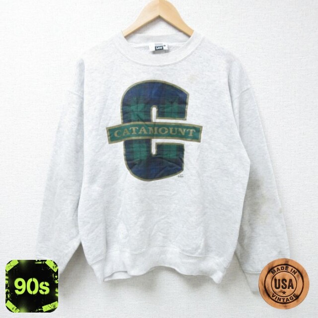 リー 90s 長袖スウェット CATAMOUNT グレー M | 古着