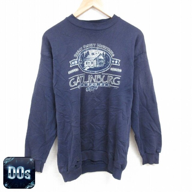 TULTEX 00s 長袖スウェット ガトリンバーグ ネイビー L | 古着