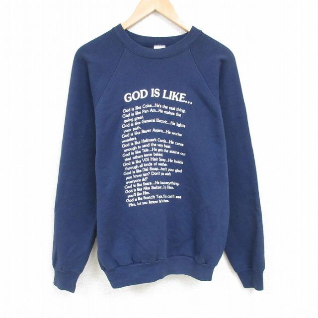 everyone ネイビー L トレーナー everyone american cotton tee shirt