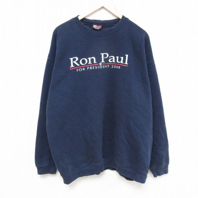 ロンポール 00s 長袖スウェット ネイビー XL | 古着