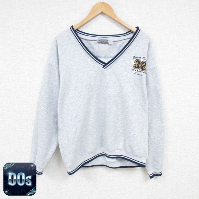 【50%OFF】ウィルソン 00s 長袖スウェット ３２ グレー L | 古着