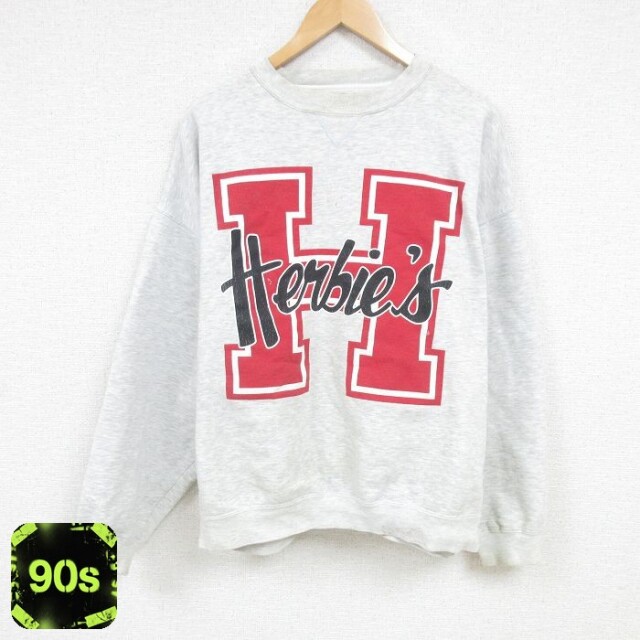 90s 長袖スウェット 霜降り グレー XL | 古着