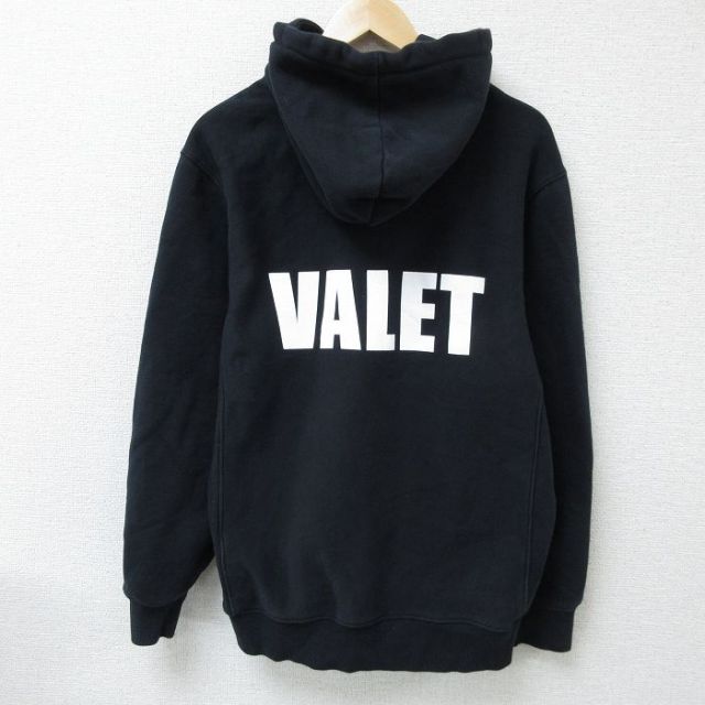 L★古着 長袖 スウェット パーカー メンズ VALET HONDA 黒 ブラック 25feb01 中古 スエット トレーナー トップス