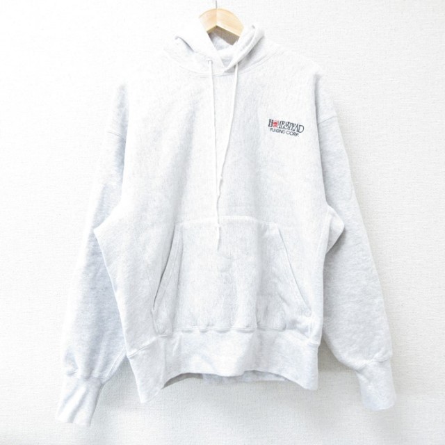 XL★古着 リー Lee 長袖 スウェット パーカー メンズ 00年代 00s HOMESTEAD 薄グレー 霜降り 25feb08 中古 スエット トレーナー トップス