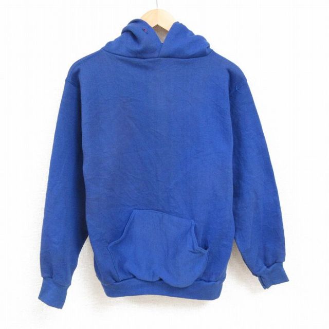 L★古着 ラッセル 長袖 スウェット パーカー メンズ 70年代 70s 無地 青 ブルー 25feb19 中古 スエット トレーナー トップス