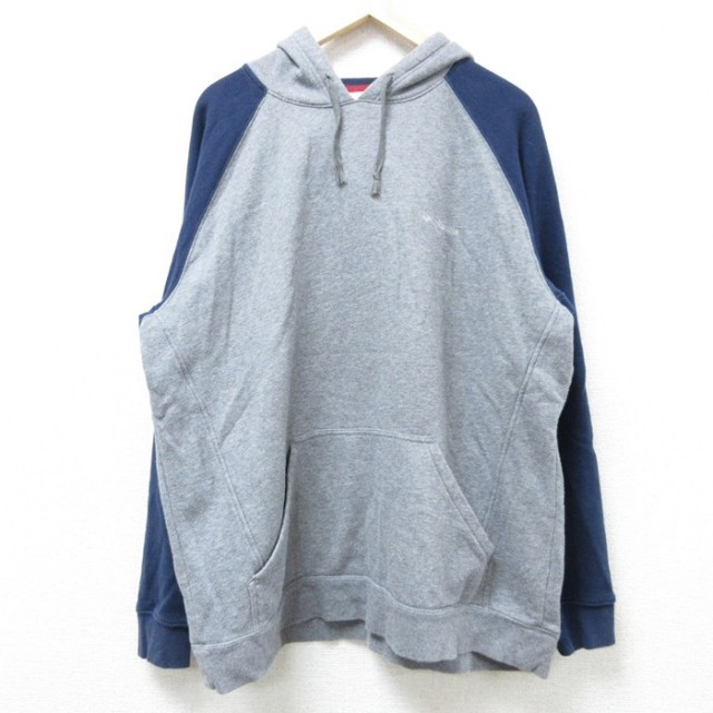 XL★古着 コロンビア COLUMBIA Columbia 長袖 スウェット パーカー メンズ ワンポイントロゴ ツートンカラー ラグラン 濃グレー他 霜降り 25feb25 中古 スエット トレーナー トップス