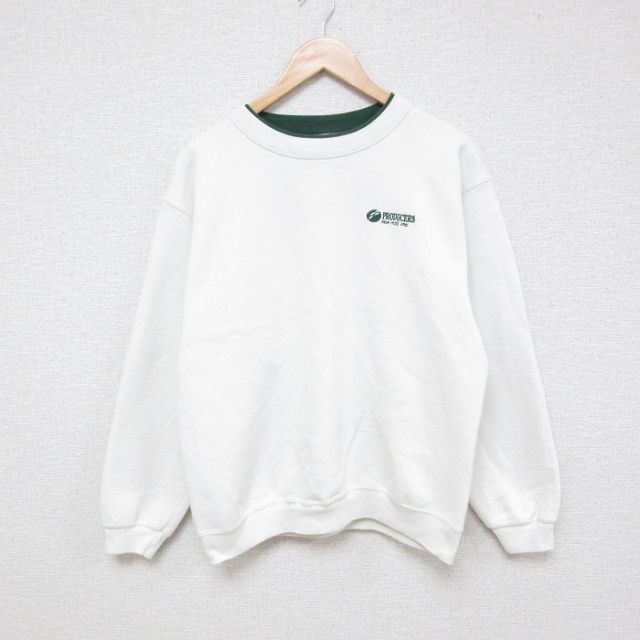 80s 長袖スウェット ホワイト M | 古着
