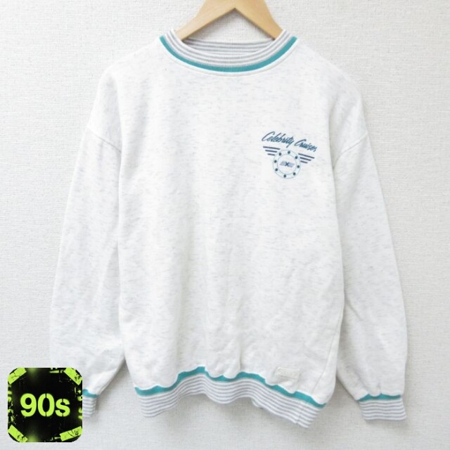 90s 長袖スウェット 霜降り グレー L | 古着