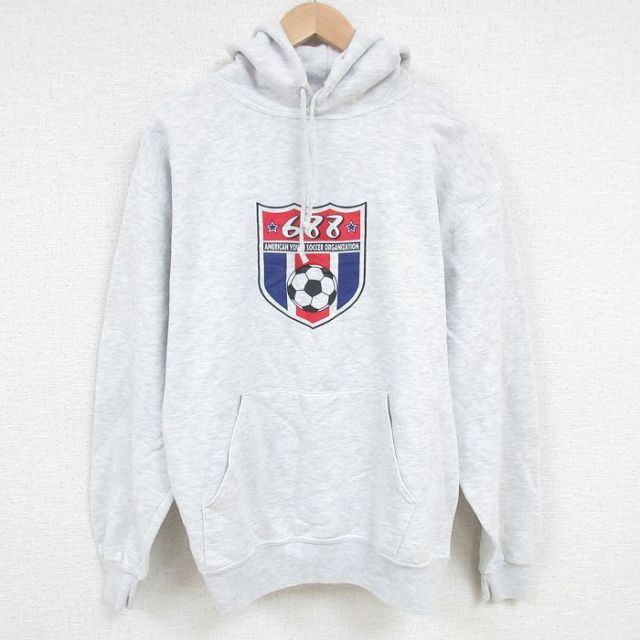 【50%OFF】ジャージーズ 00s 長袖パーカー サッカー グレー L | 古着