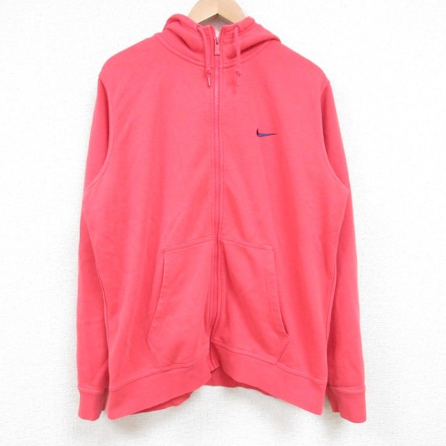 古着通販 L☆古着 ナイキ NIKE 長袖 フルジップ スウェット パーカー