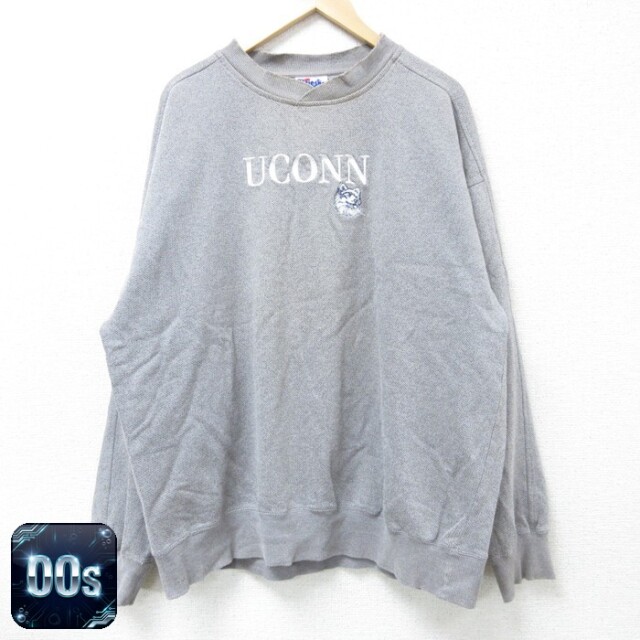 マジェスティック 00s 長袖スウェット UCONN グレー XL | 古着
