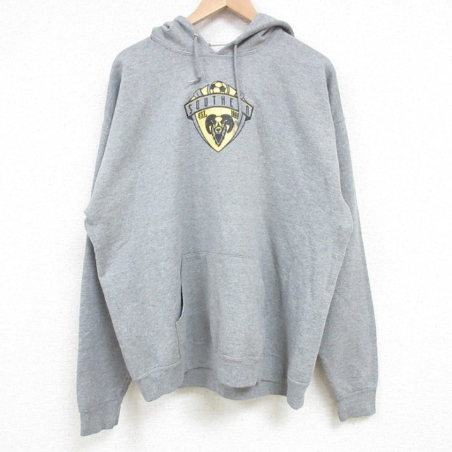 【50%OFF】ジャージーズ 00s 長袖パーカー SOUTHERN グレー L | 古着