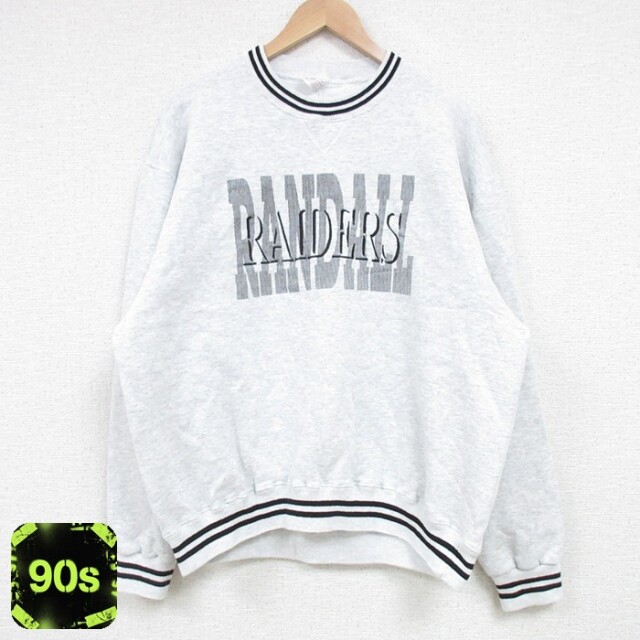 90s 長袖スウェット RAIDERS グレー XL | 古着