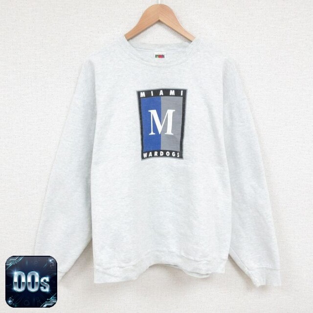 フルーツオブザルーム 00s 長袖スウェット 霜降り グレー XL | 古着
