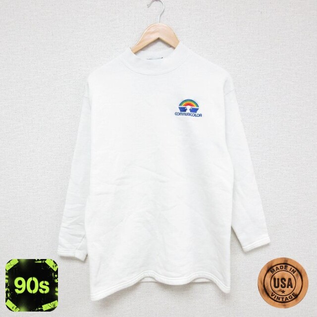 リー 90s 長袖スウェット 虹 ホワイト S | 古着