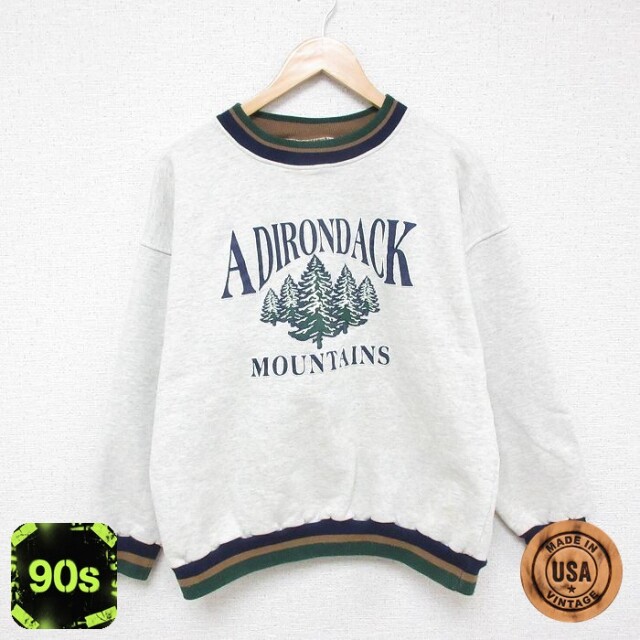 90s 長袖スウェット グレー L | 古着