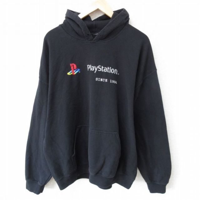 古着通販 XL☆古着 長袖 スウェット パーカー メンズ 00年代 00s 