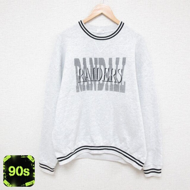 90s 長袖スウェット RAIDERS グレー XL | 古着